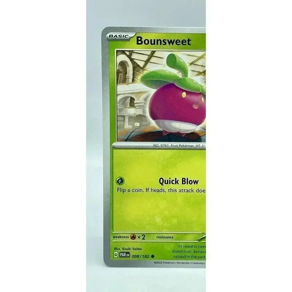 Bounsweet 008/182 Paradox Rift Non-Holo Pokemon TCG Mint Unplayed - Picture 2 of 6